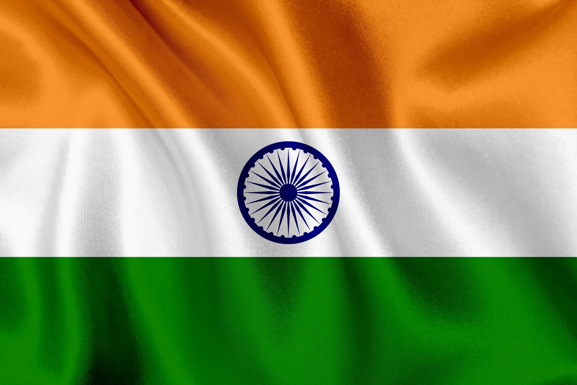 India flag waving background